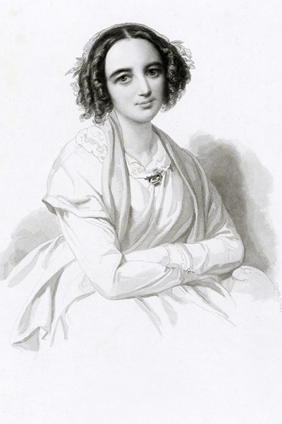 Zeichnung der Komponistin Fanny Hensel
